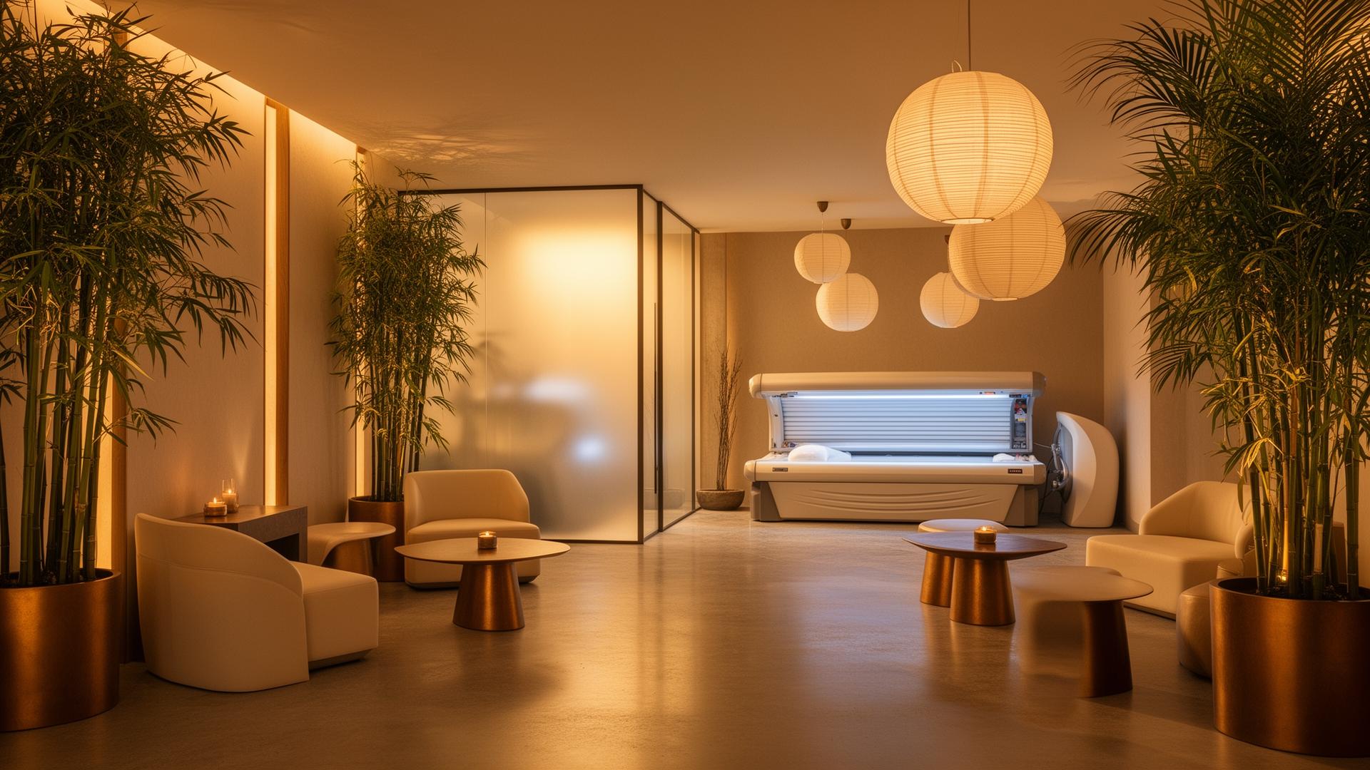 Interior of Yuxing Tanning Lounge